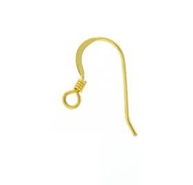 vermeil coil spring earwire