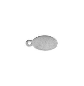 sterling silver 6x9mm chain tag