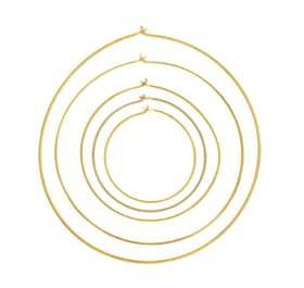 Vermeil Beading Hoop Earring