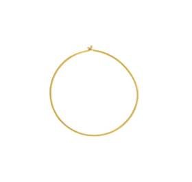 vermeil 30mm beading hoop earring