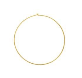 vermeil 40mm beading hoop earring