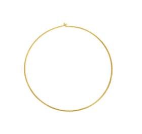 vermeil 40mm beading hoop earring