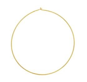 vermeil 50mm beading hoop earring