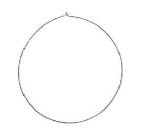 sterling silver 50mm thin hoop earring