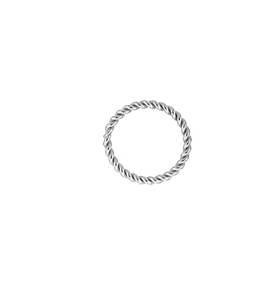 sterling silver 7mm twisted wire round jump ring