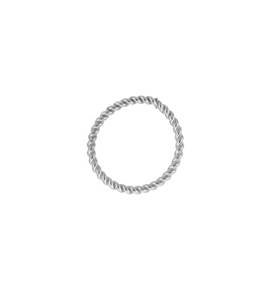 sterling silver 8mm twisted wire round jump ring