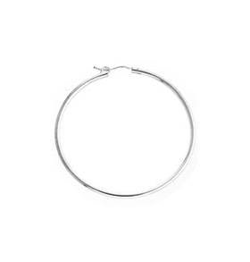 ss 35mm hollow flex hoop earring