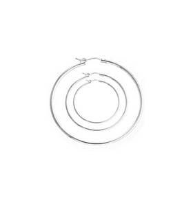 Sterling Silver Flex Hoop Earring E-2