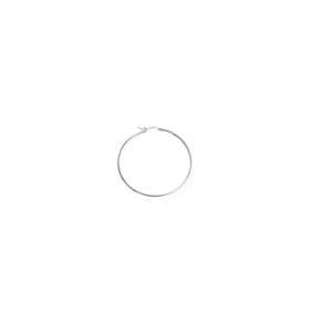 sterling silver 15mm hollow flex hoop earring