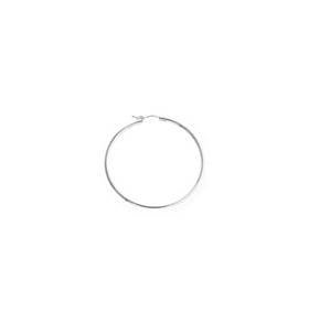 sterling silver 20mm hollow flex hoop earring