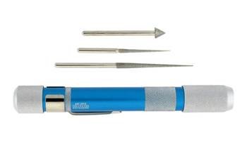 deluxe bead reamer with aluminum handle and three diamond tips