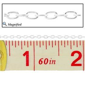 ss 0.9mm oval cable chain