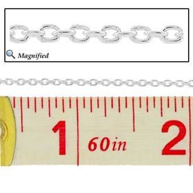 ss 1.0mm oval cable chain
