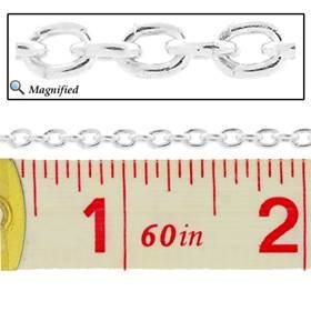 ss 1.8mm oval cable chain