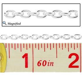 ss 2.1mm oval cable chain