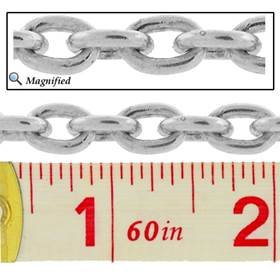 ss 6.0mm oval cable chain