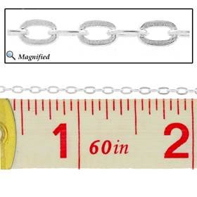 ss 0.9mm flat oval cable chain