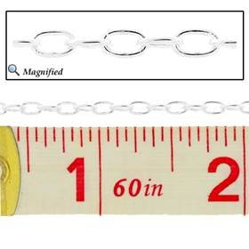 ss 2.0mm elongated cable chain