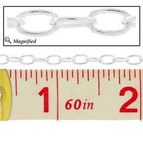 ss 3.2mm oval cable chain