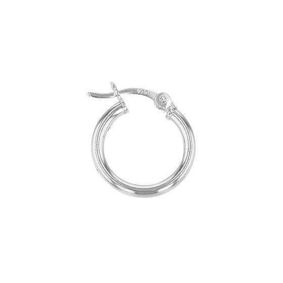 ss 15mm hollow click hoop earring
