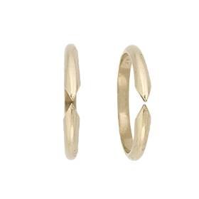 18K 6 Prongs Half Round Shank