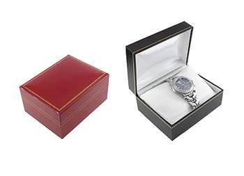 CLASSIC LEATHERETTE LARGE WATCH BOX 17757-BX