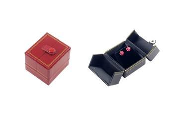 CLASSIC LEATHERETTE SMALL EARRING BOX 17771-BX