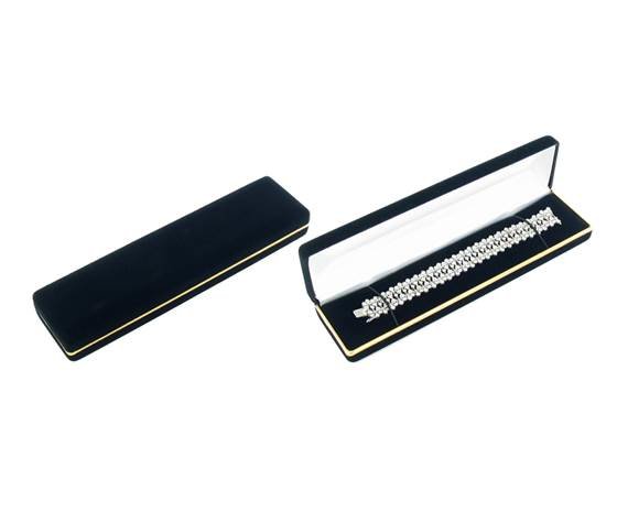 black classic velvet style ii bracelet or watch box