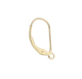gf plain leverback earring with open ring