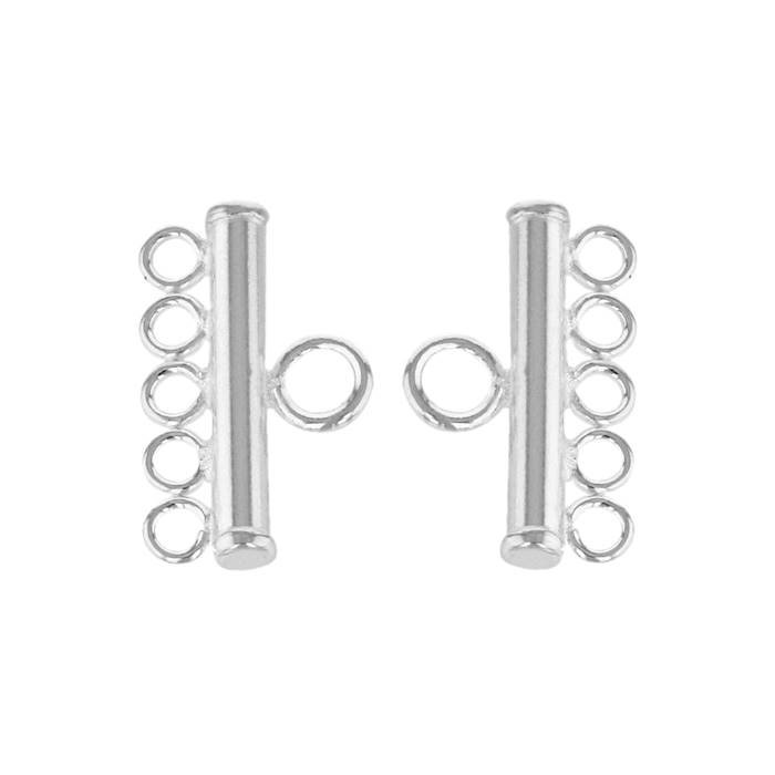 ss 13x2mm earring five rings connector