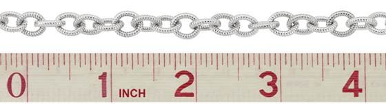 sterling silver 8.0mm chain width twisted oval cable chain