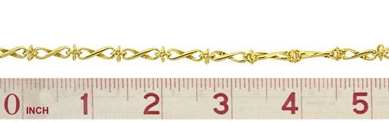 vermeil fancy figure 8 cable chain