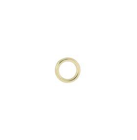 18ky 4mm soldered jump ring 0.63mm thick (22 gauge wire)