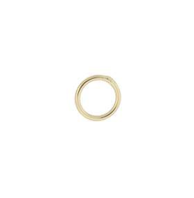 18ky 5mm soldered jump ring 0.63mm thick (22 gauge wire)