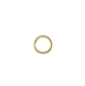18ky 5mm soldered jump ring 0.76mm thick (21 gauge wire)