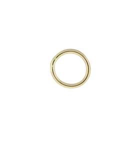 18ky 6mm soldered jump ring 0.76mm thick (21 gauge wire)