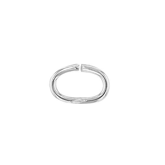 sterling silver 5x4mm oval open jump ring
