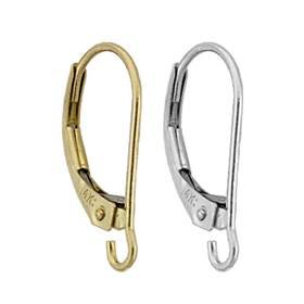 14K Plain Leverback Earring (M)