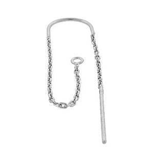 ss u-threader cable chain earwire earring