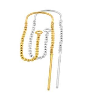14K Threader Bead Chain Earwire Earring (B)