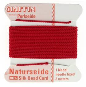 5 red griffin silk cord 0.65mm