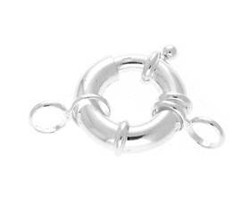 sterling silver 5x20mm closed ring springring clasp