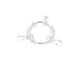 sterling silver 3x16mm closed ring springring clasp