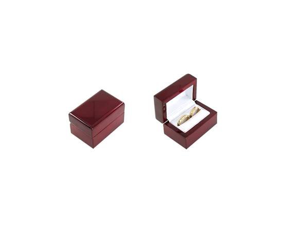 rosewood veneer i double ring box