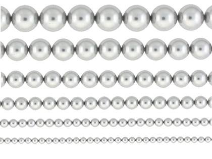 LIGHT GREY PEARL SWAROVSKI CRYSTAL