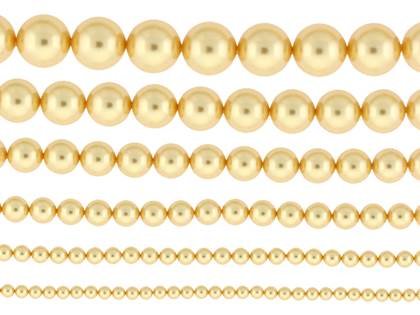 GOLD PEARL SWAROVSKI CRYSTAL