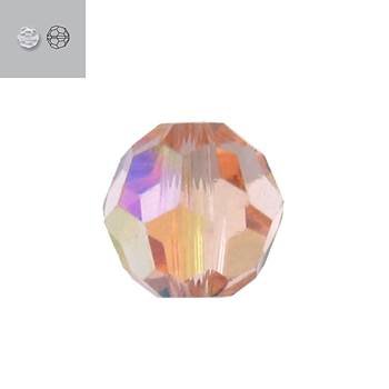 6mm light peach aurore boreale 5000 swarovski bead