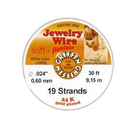 19 strands griffin jewelry wire 0.024inx30ft