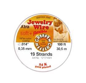 19 strands griffin jewelry wire 0.014inx100ft