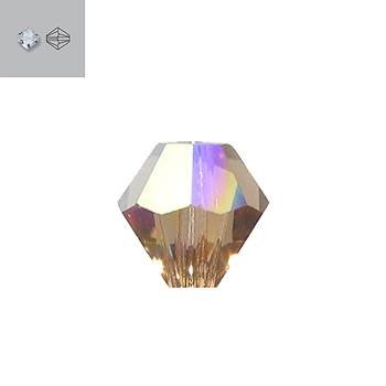 4mm light smoked topaz aurore boreale 5328 swarovski bead